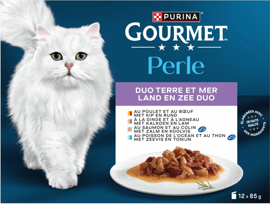 Gourmet Perle Kattenvoer Natvoer Kip & Rund 48x85g