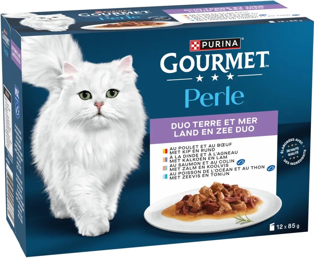 Gourmet Perle Kattenvoer Natvoer Kip & Rund 48x85g