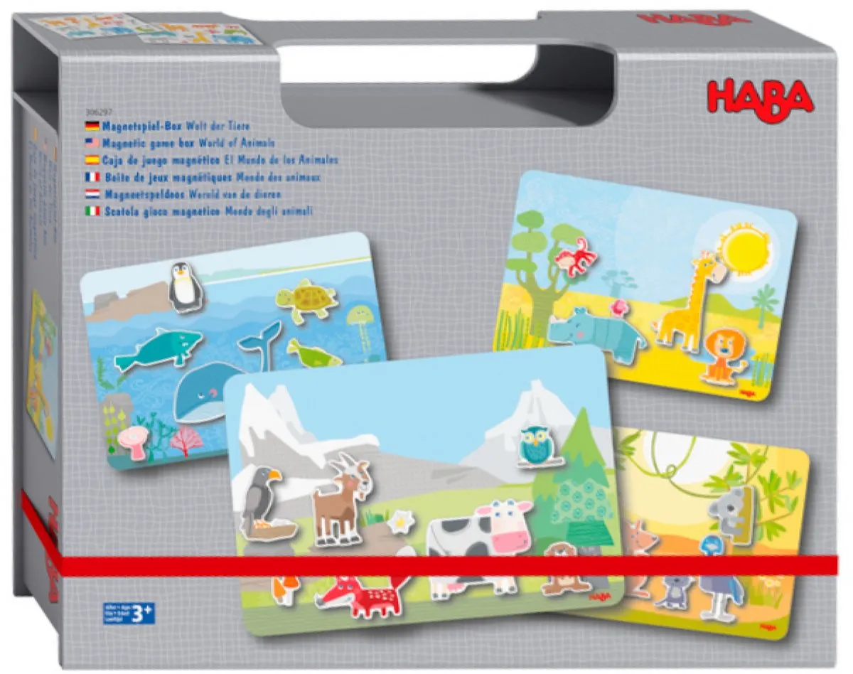 Haba Wereld Van De Dieren Magneetspeldoos 73-delig - Multicolor