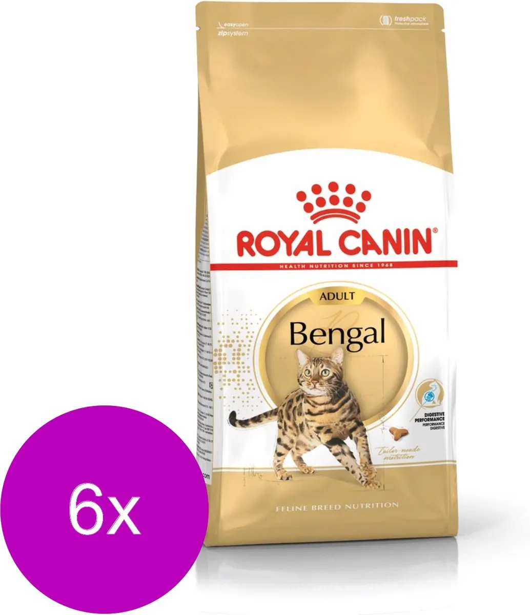 Royal Canin Bengal Adult Kattenvoer - 6x2kg