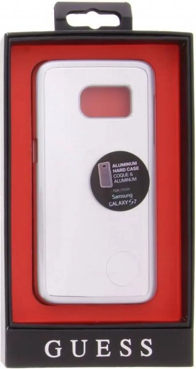 Guess Aluminium Plate Hard Case Samsung Galaxy S7 - Zilver