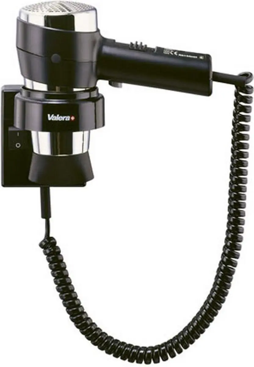 Valera Action Super Plus 542.06/038A Hotelföhn 1600W - Zwart/Zilver