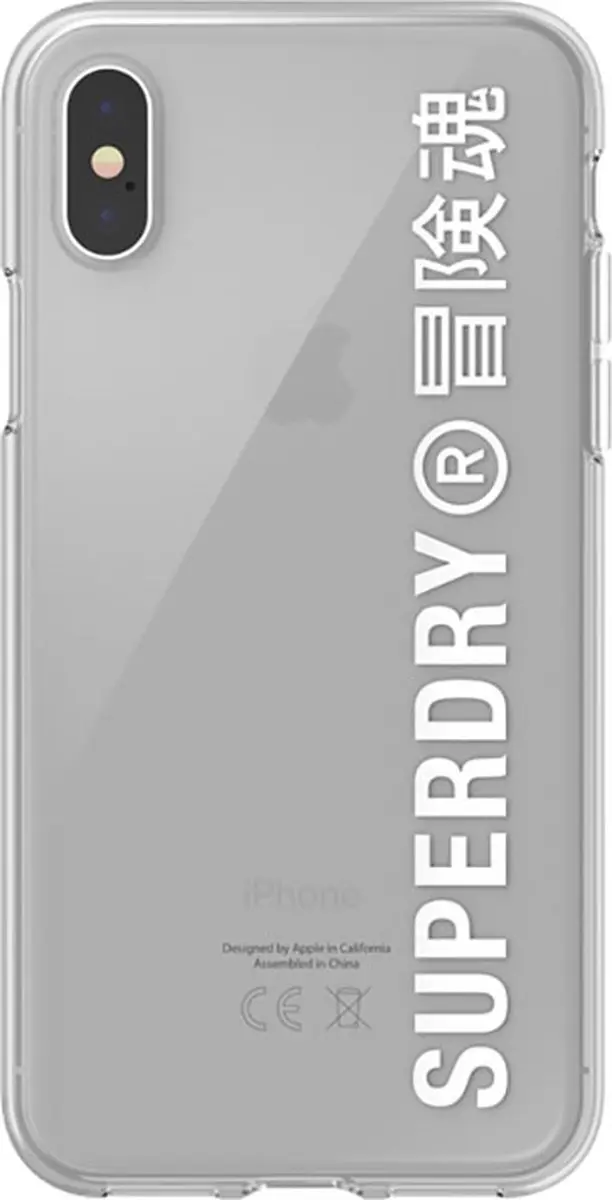 Superdry Snap Case iPhone X/XS - Transparant - MPN 8718846079686