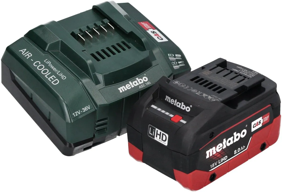 Metabo SSW 18 LTX 550 BL Slagmoersleutel 18V - 550Nm - met 8Ah accu & oplader - afbeelding 4 van 6