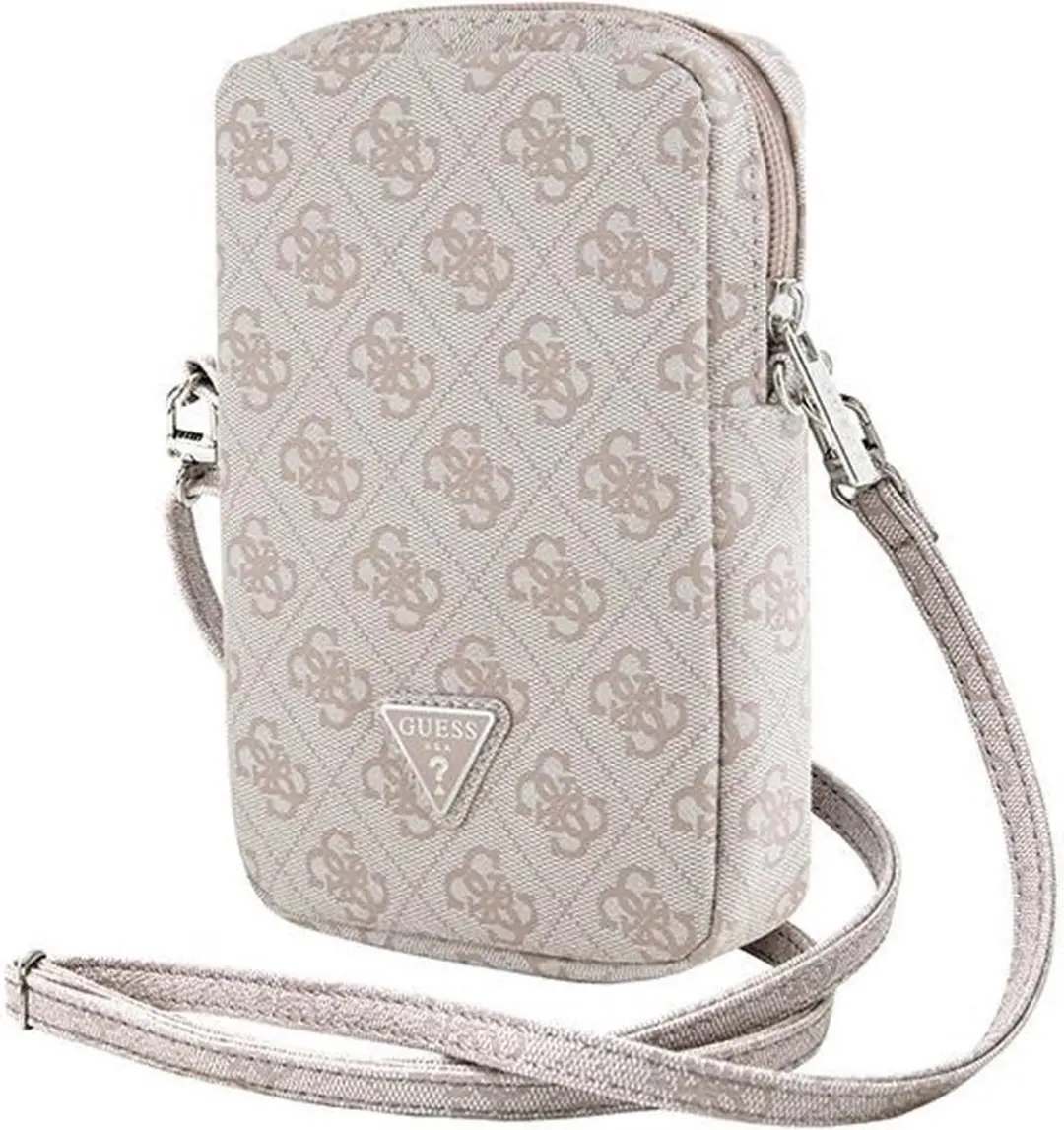 GUESS Triangle Logo Wallet Pouch GUWBZP4GFTSP - 3 Pasjes - Roze