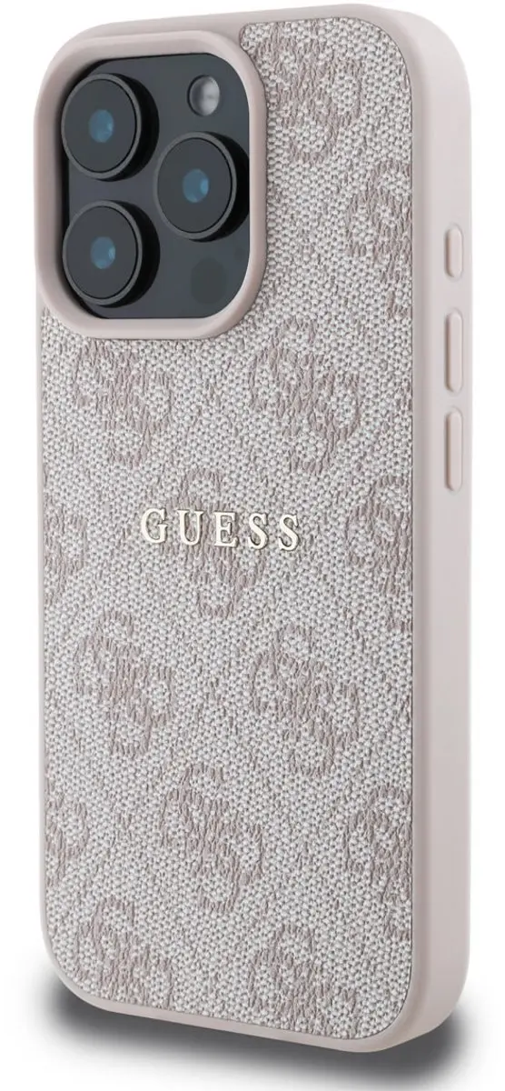 Guess iPhone 16 Pro Telefoonhoesje - Roze - MPN 3666339321956
