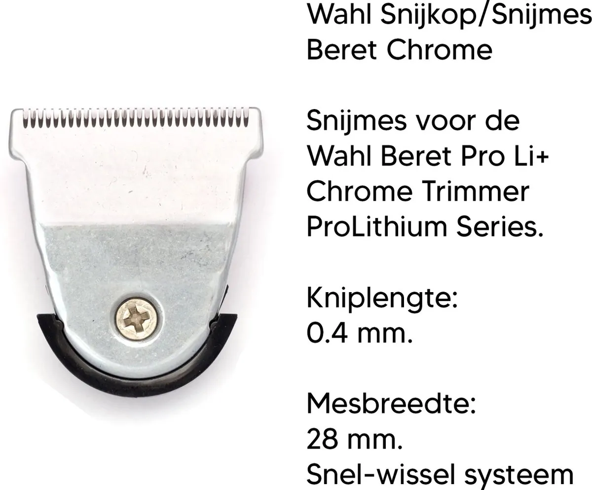 Wahl Beret Prolithium Snijmes - Chrome