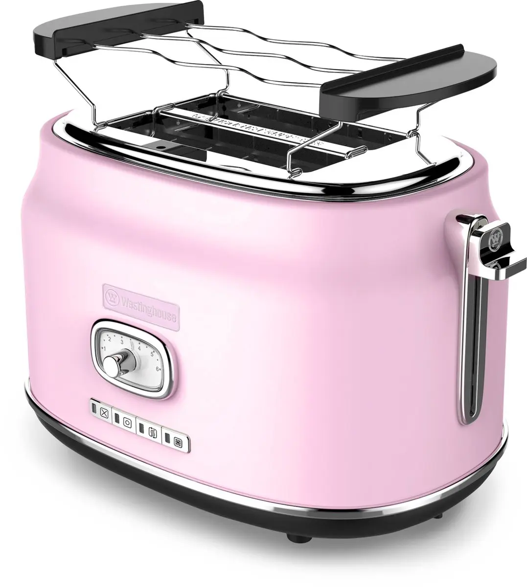 Westinghouse Retro 3-delige Set Roze - Waterkoker 1,7L + Broodrooster + Staafmixer
