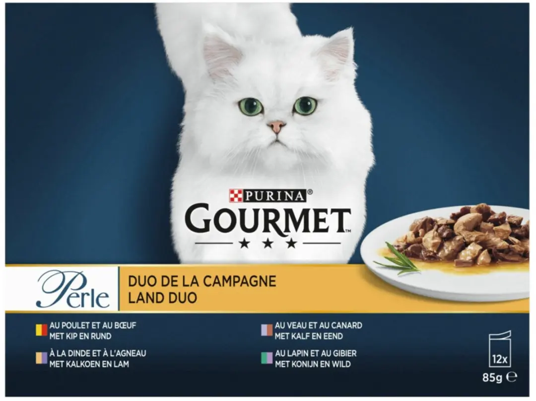 Gourmet Perle Duo Mini Filets in Saus Kattenvoer