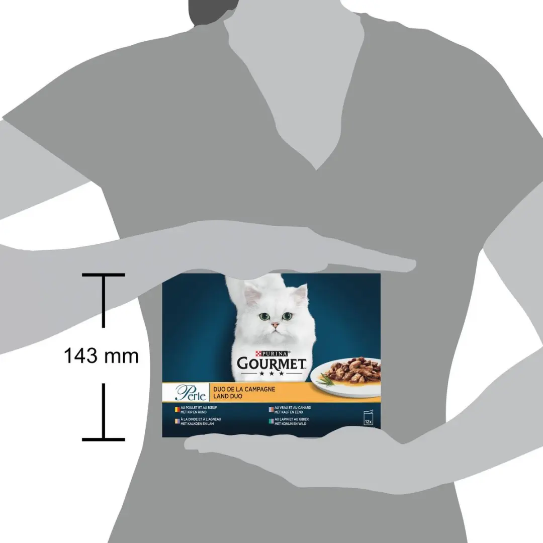 Gourmet Perle Duo Mini Filets in Saus Kattenvoer - 12x85g