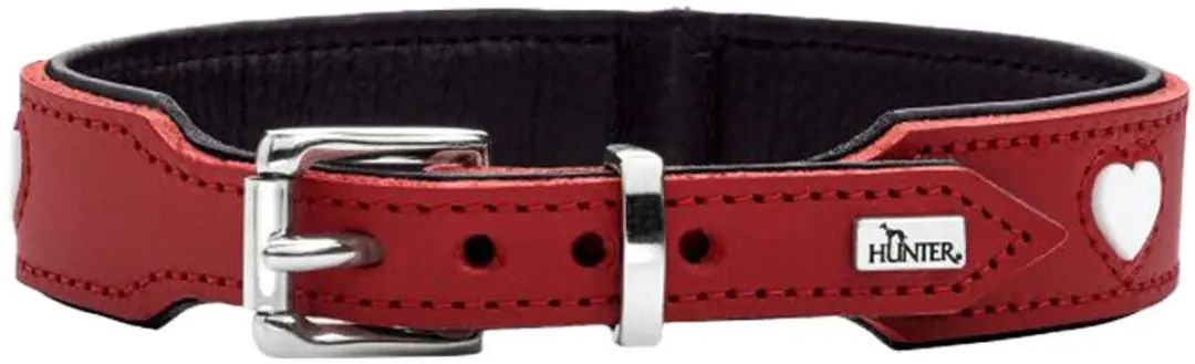 Hunter Collar Love Hondenhalsband - Rood - L-XL
