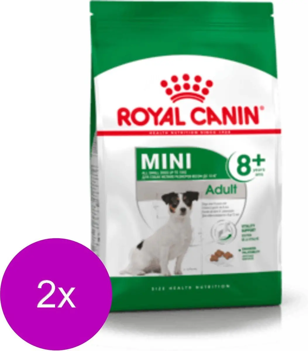 Royal Canin Mini Adult 8+ Hondenvoer - 2x4kg