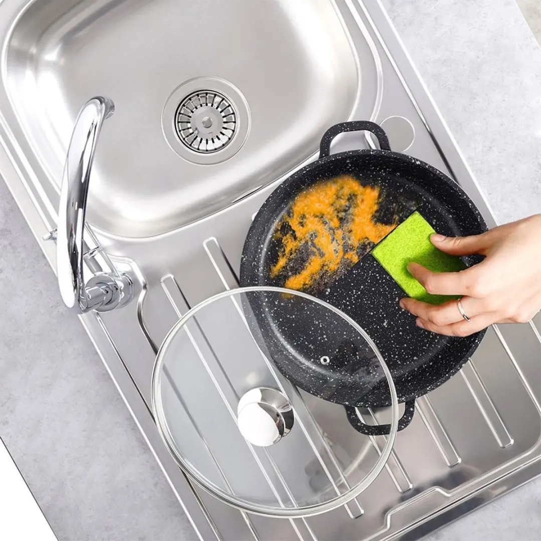 Orion GRANDE Serie Granieten Pan 28cm - Zwart