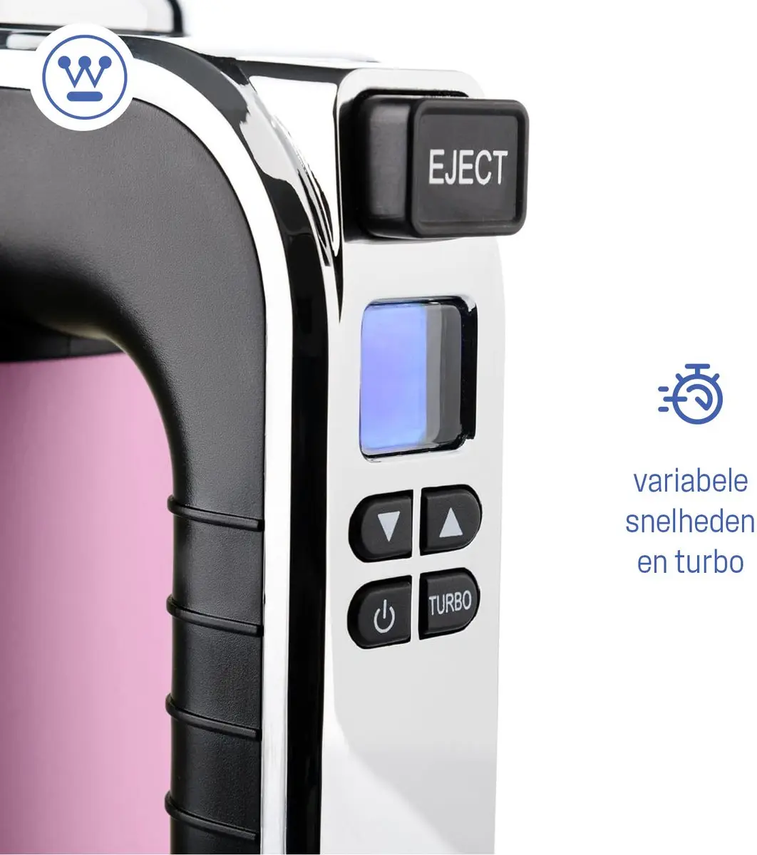 Westinghouse Retro Handmixer WKHM250PK 350W - Roze