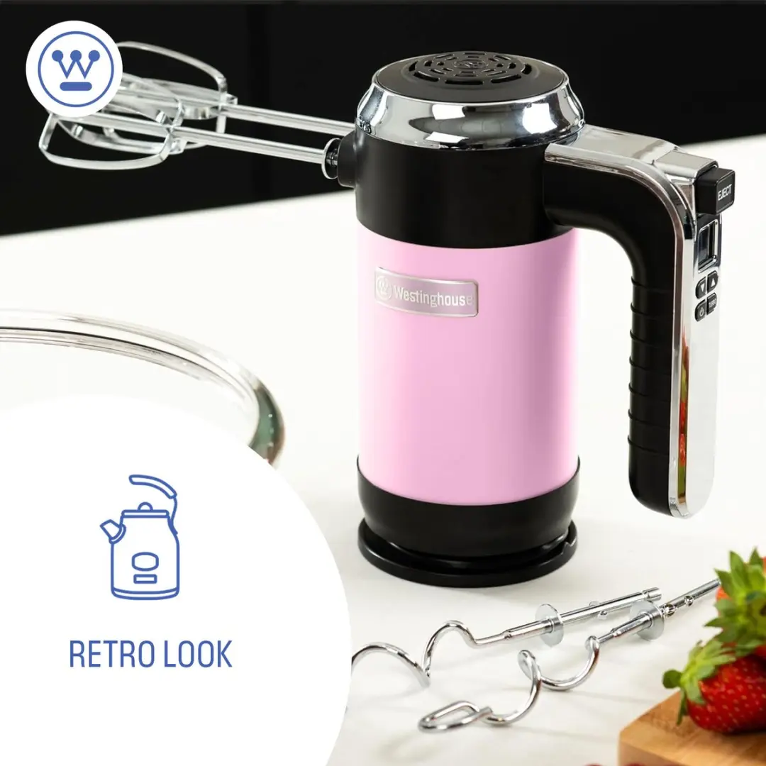 Westinghouse Retro Handmixer WKHM250PK 350W - Roze