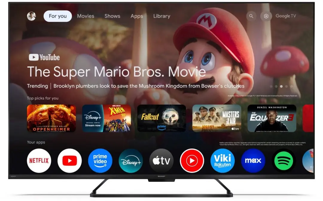 Sharp 50HR7265E Televisie 50 Inch - Zwart