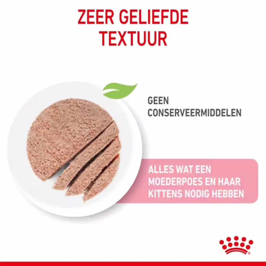 Royal Canin Mother & Baby Mousse Kattenvoer Nat - 12x195g