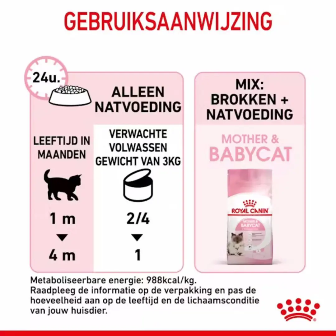 Royal Canin Mother & Baby Mousse Kattenvoer Nat - 12x195g