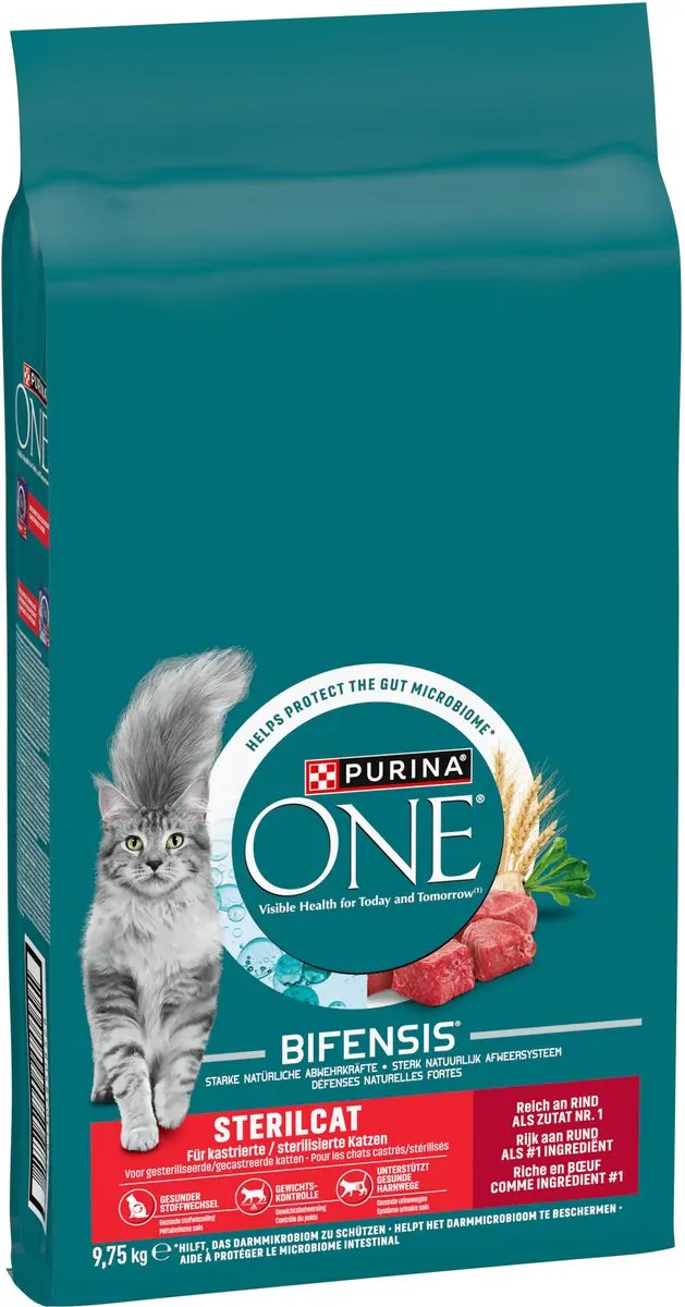 Purina ONE Sterilcat Droogvoer Rund & Tarwe 9,75 kg