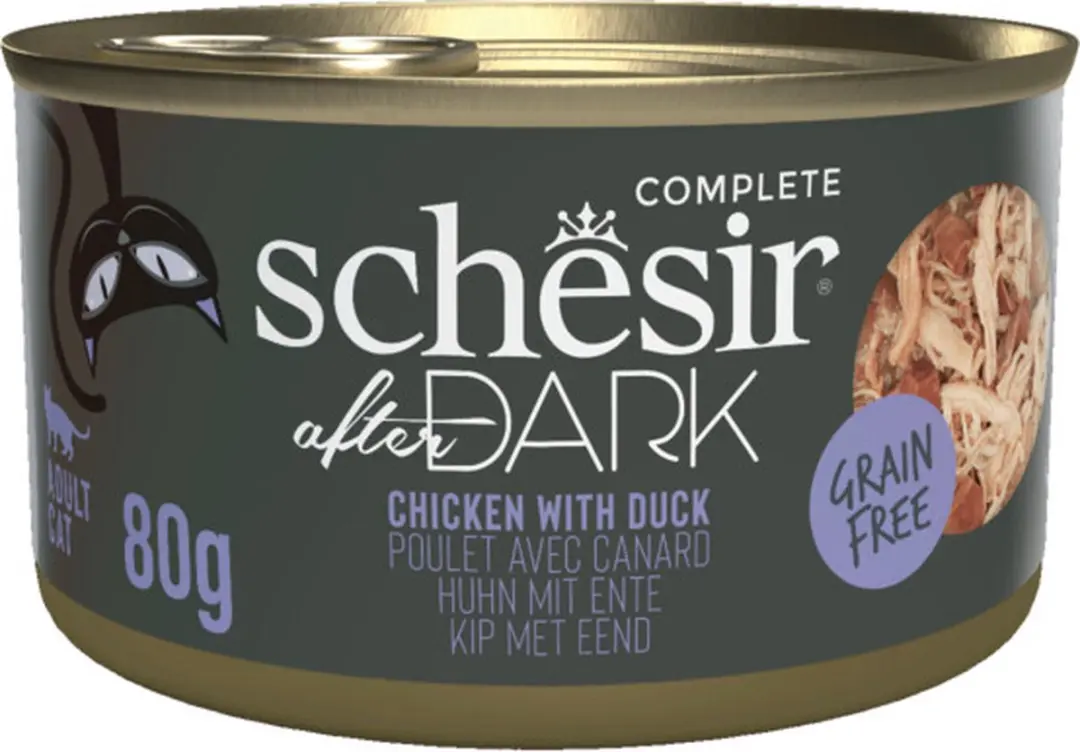 Schesir After Dark Bouillon Kip & Eend 12x80g