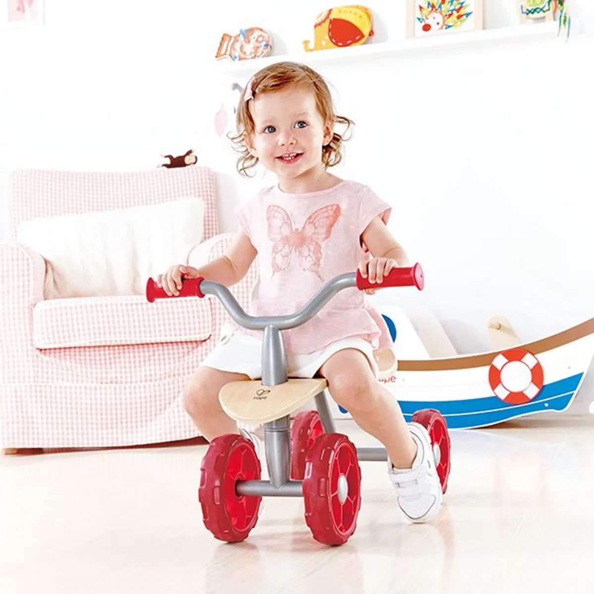 Hape Trail Rider Loopfiets - Rood