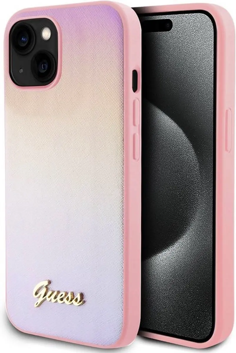 Guess Iridescent Metal Script Back Case