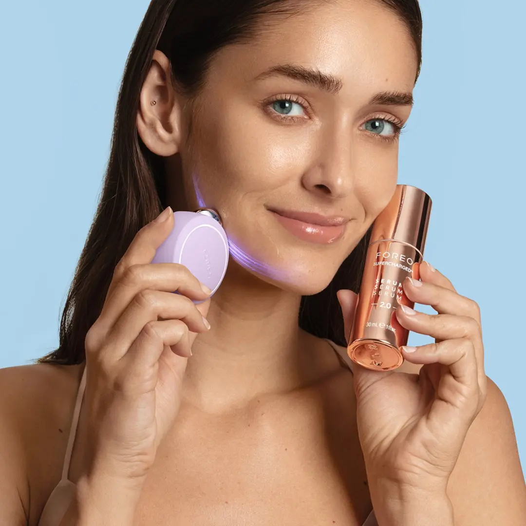 FOREO BEAR 2 go Microcurrent Apparaat - Gezicht - 6 Intensiteiten - Lavender