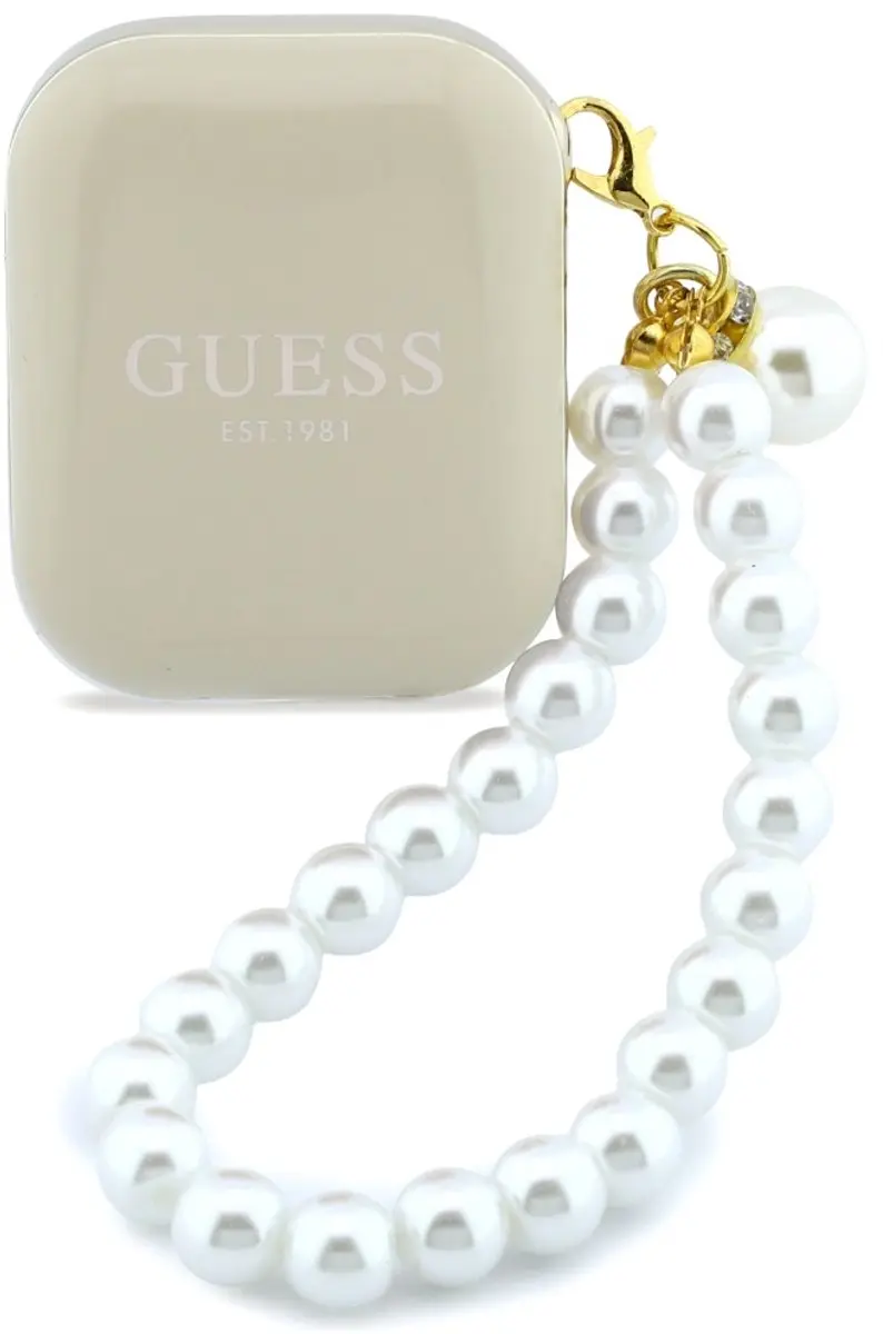 GUESS Pearl Strap TWS Hoofdtelefoon - Beige