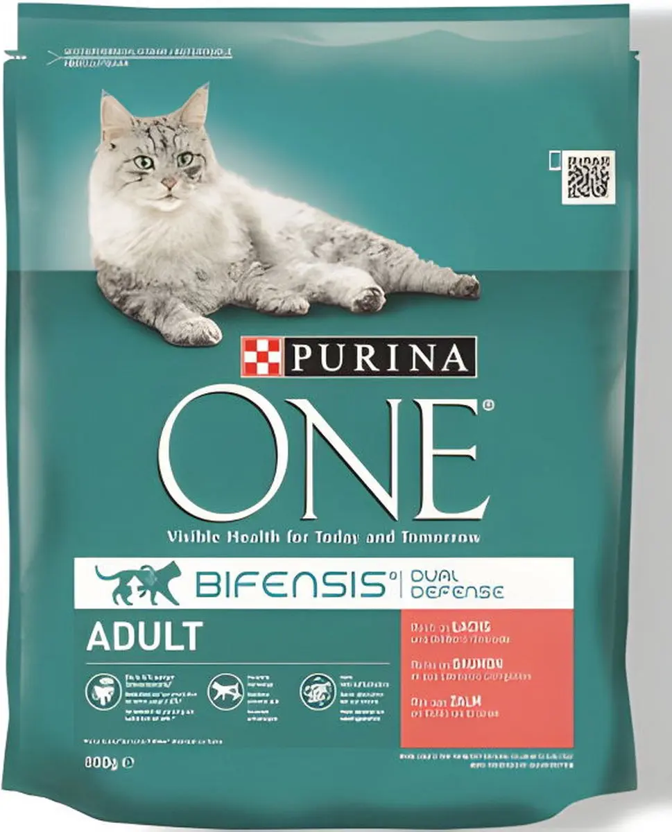 Purina ONE Adult Zalm Volkoren Granen 800g