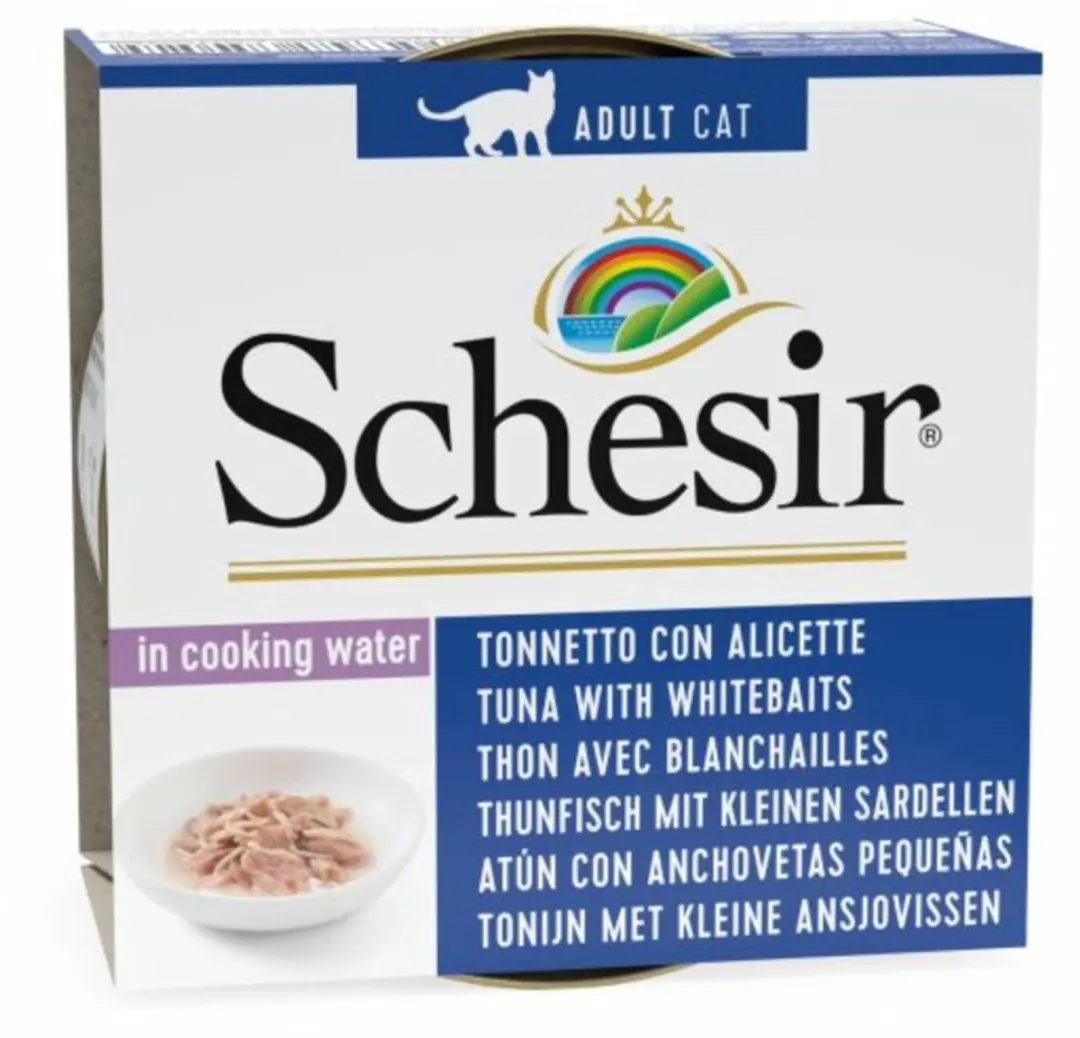 Schesir Complete & Balanced Tonijn & Witvis Kattenvoer - 12x85g