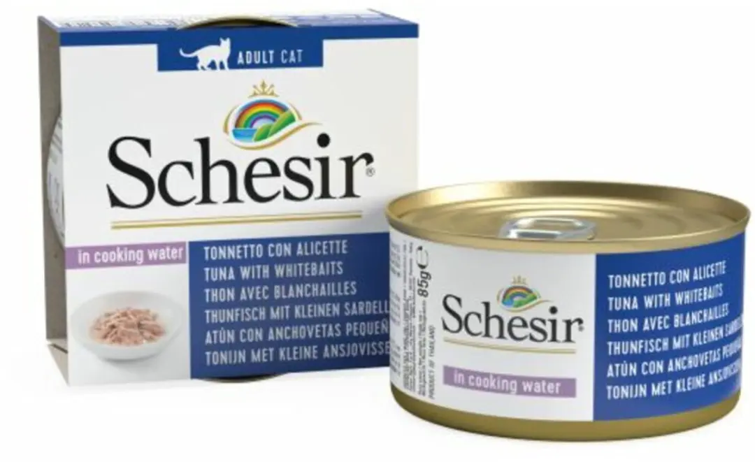 Schesir Complete & Balanced Tonijn & Witvis Kattenvoer - 12x85g