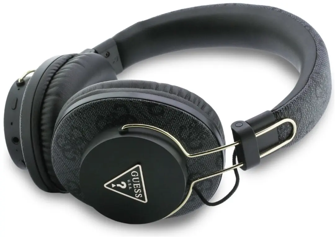 GUESS Triangle Logo On-Ear Bluetooth Koptelefoon GUBHS72P4GTRDK - Zwart