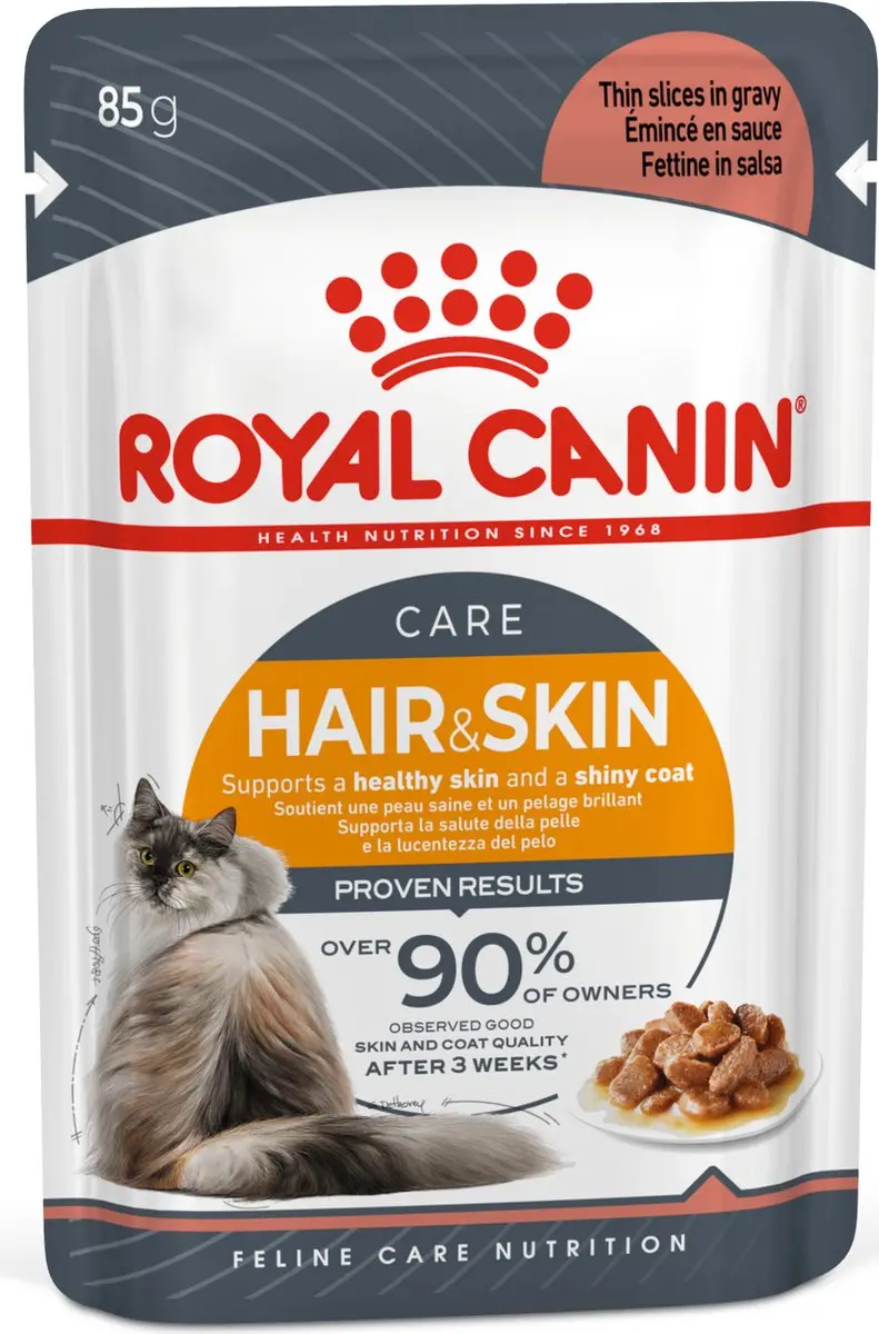 Royal Canin Hair & Skin Care Katten Natvoer - 8x12x85g