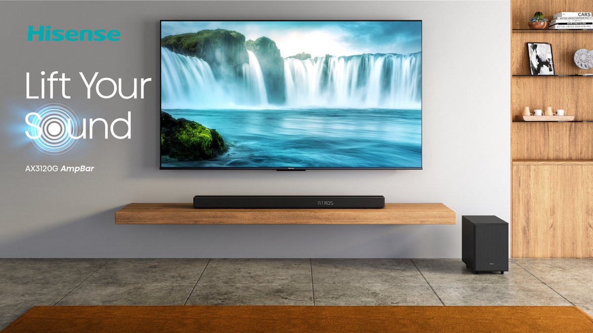 Hisense AX3120G soundbar luidspreker Zwart 3.1.2 kanalen 360 W