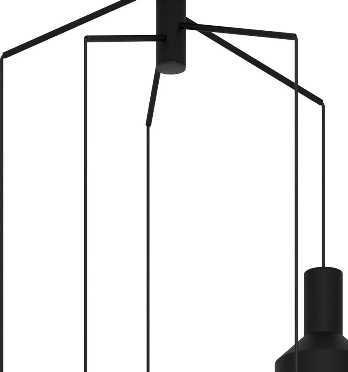 Eglo Casibare Hanglamp E27 - Ø71cm - Zwart