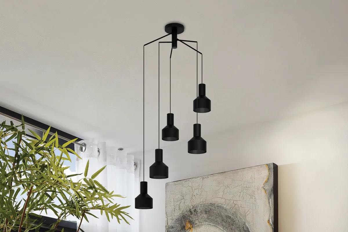 Eglo Casibare Hanglamp E27 - Ø71cm - Zwart
