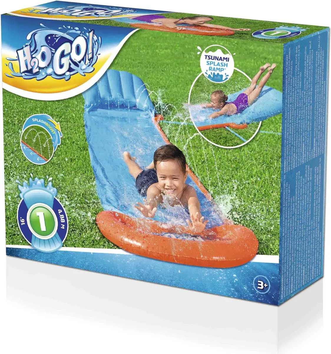 Bestway H2OGO! Tsunami Splash Waterglijbaan 4.72m - Blauw