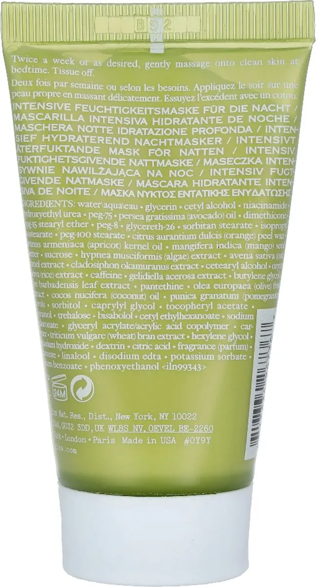 Origins Drink Up Intensive Nachtmasker 30ml - Avocado & Gletsjerwater