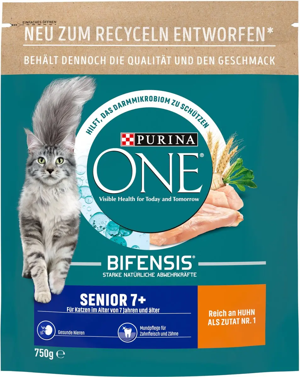 Purina ONE Bifensis Senior 7+ Kattenvoer 750g