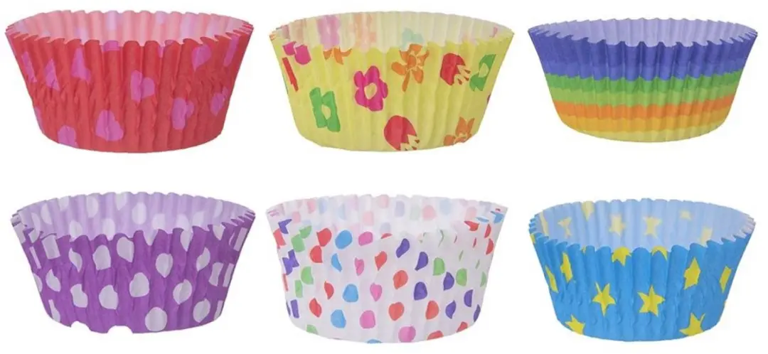 Orion Papieren Bakvormpjes 6cm - 80 Stuks - Meerkleurig