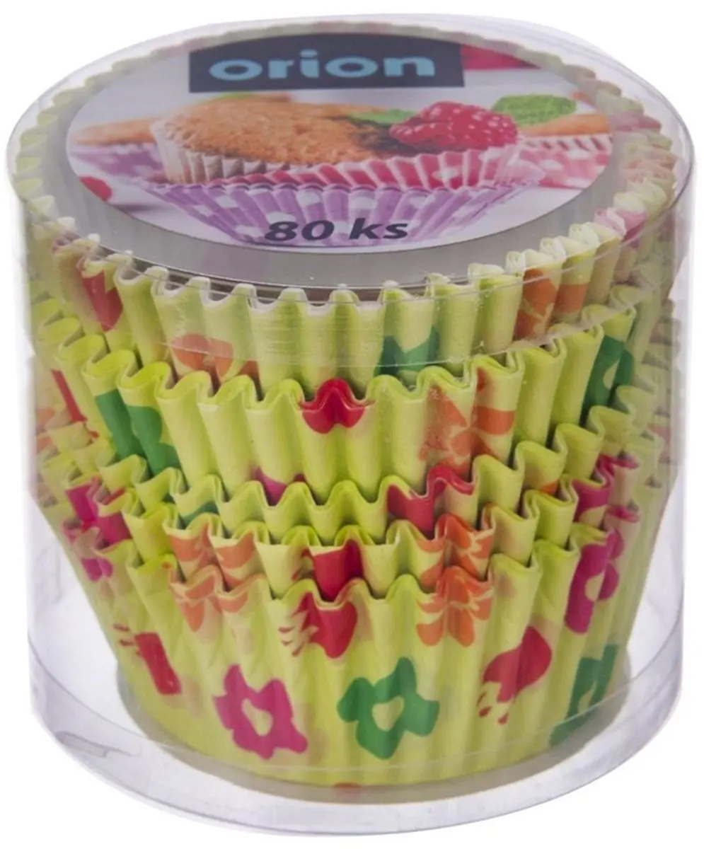 Orion Papieren Bakvormpjes 6cm - 80 Stuks - Meerkleurig
