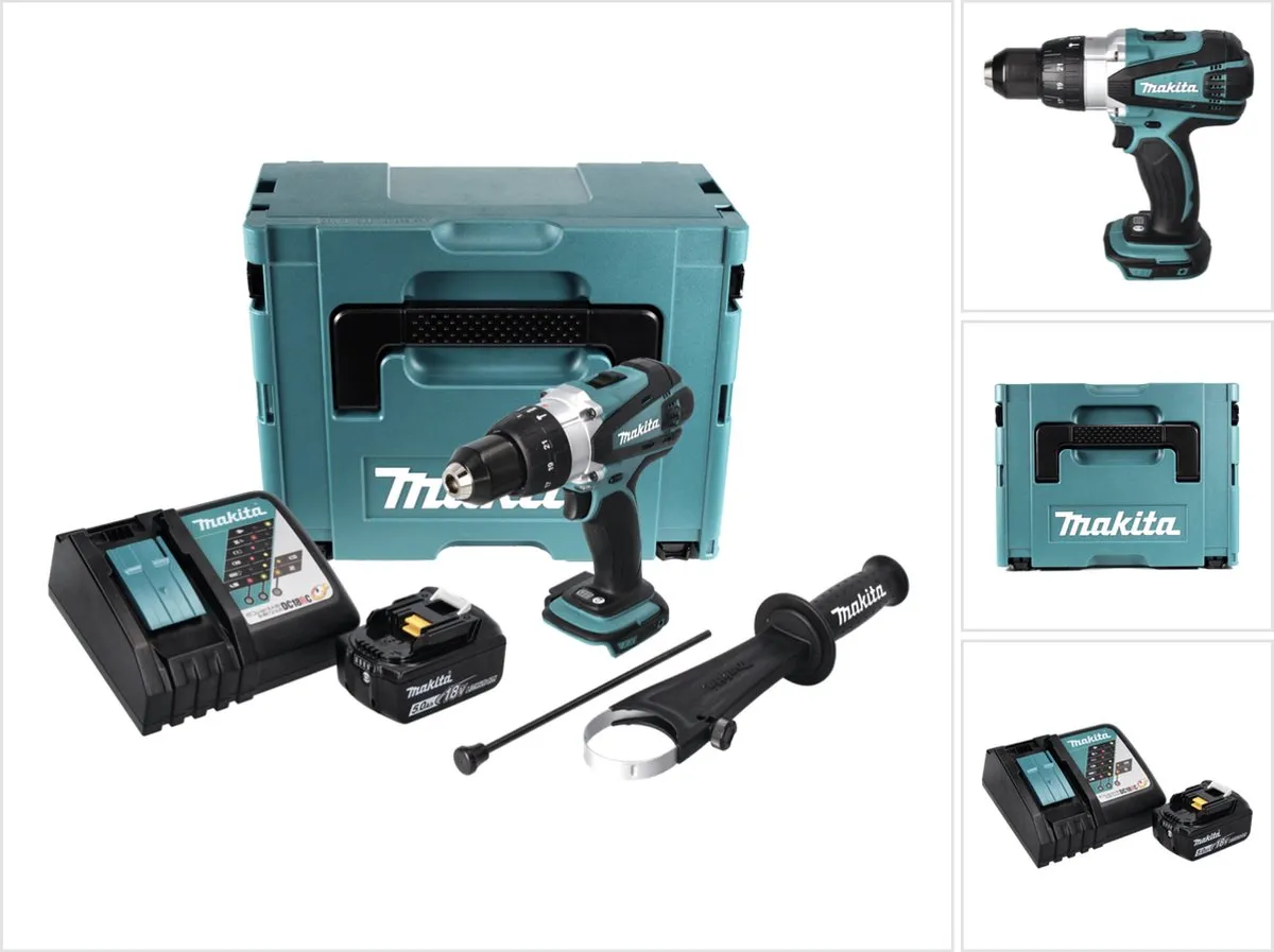 Makita DHP458RT1J Accu-klopboormachine 18V 91Nm