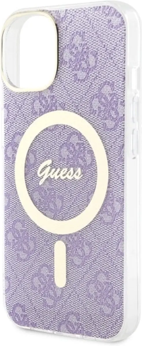 Guess 4G MagSafe Back Case - iPhone 14 Plus - Paars