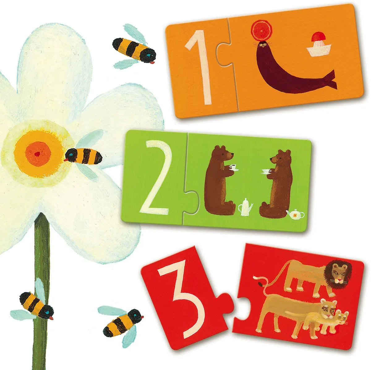 Djeco Puzzel Duo Getallen