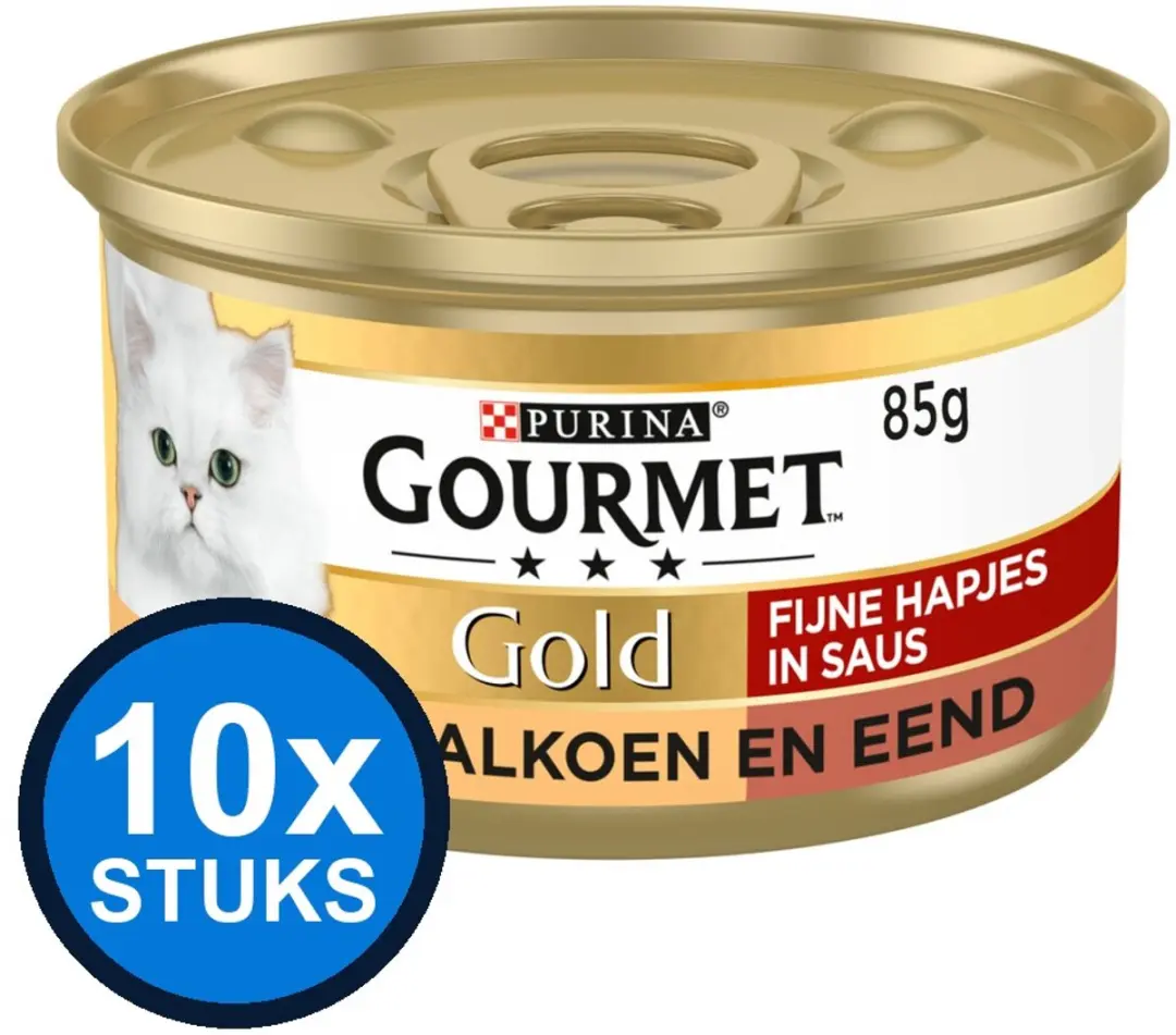 Gourmet Gold Fijne Hapjes Kalkoen & Eend Natvoer