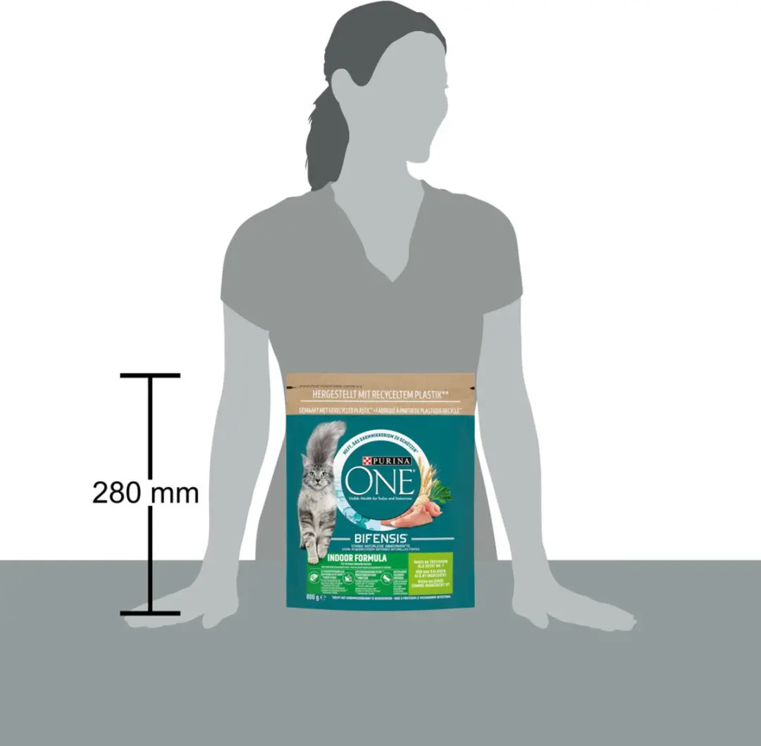 Purina ONE Indoor Kalkoen Volkoren Kattenbrokjes 3,2kg - afbeelding 6 van 6