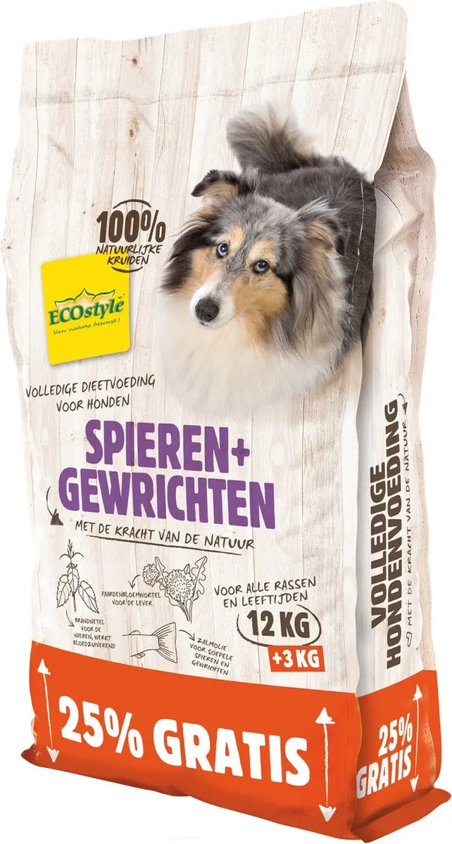 Vitastyle Spieren + Gewrichten Hondenvoer Bonusbag 15kg