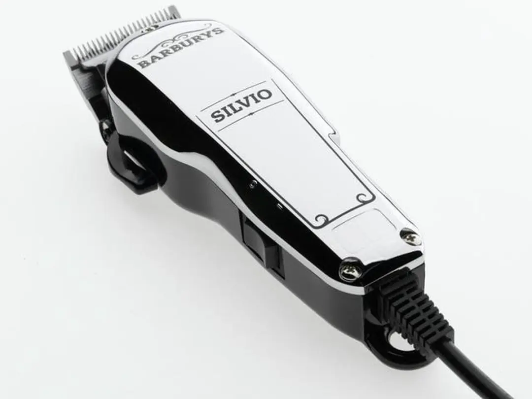 Barburys Silvio Tondeuse - Chroom - Hoofd - 6 Opzetkammen