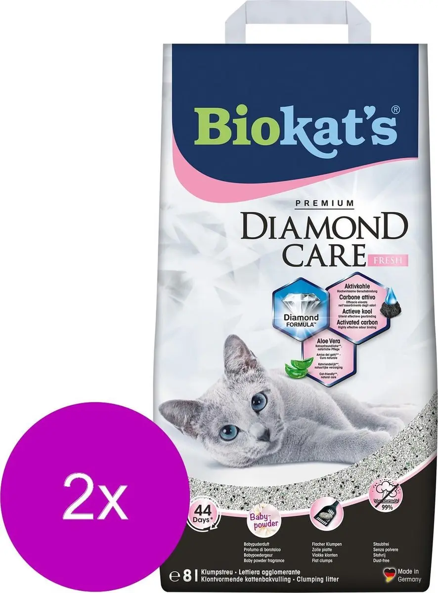 Biokat's Diamond Care Aloe Vera Kattenbakvulling - 16L