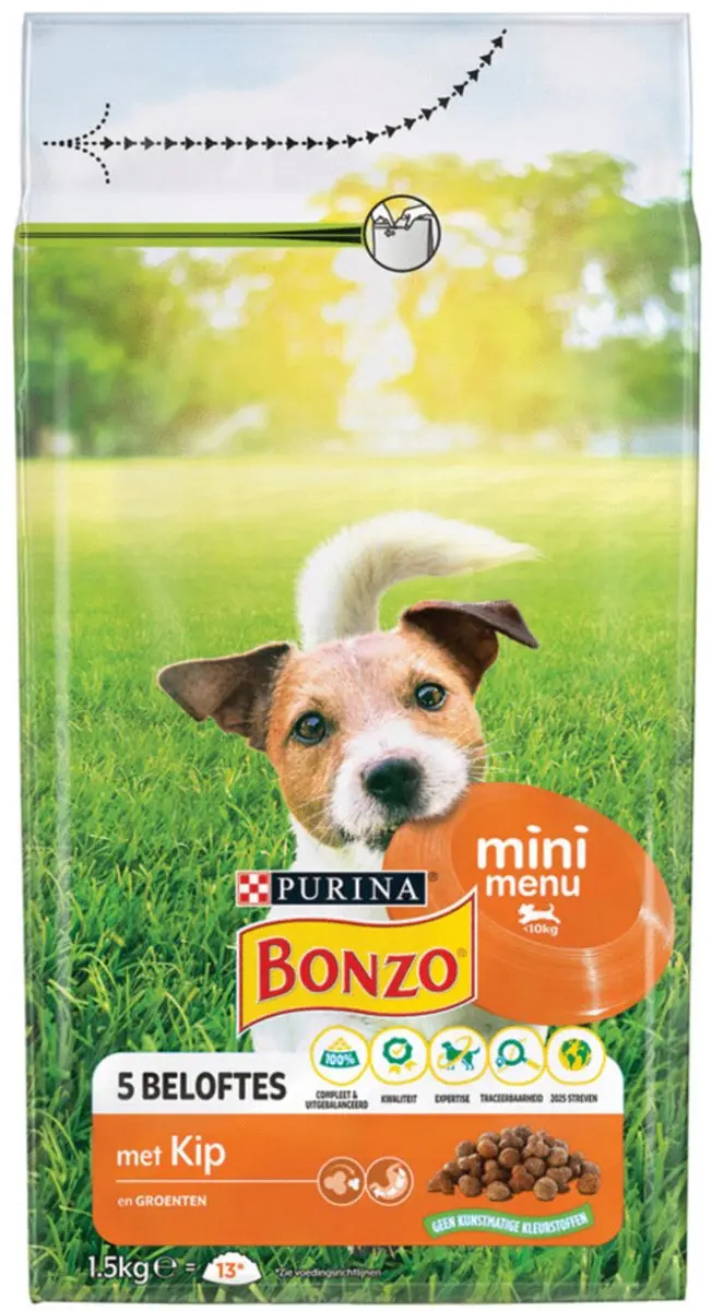 Bonzo Mini Menu Hondenvoer Kip 1.5kg